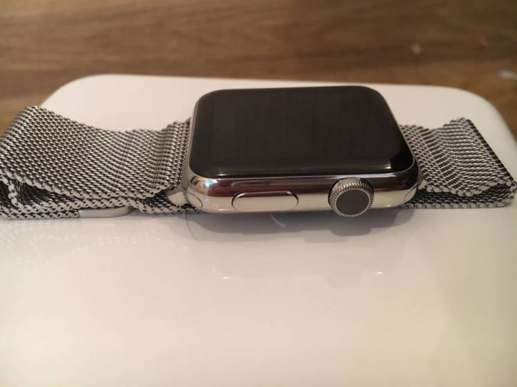 Apple Watch 42mm Stainless Steel +нержавейка браслет, комплект полный
