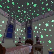 Светящиеся люминесцентные звёздочки в детскую комнату.