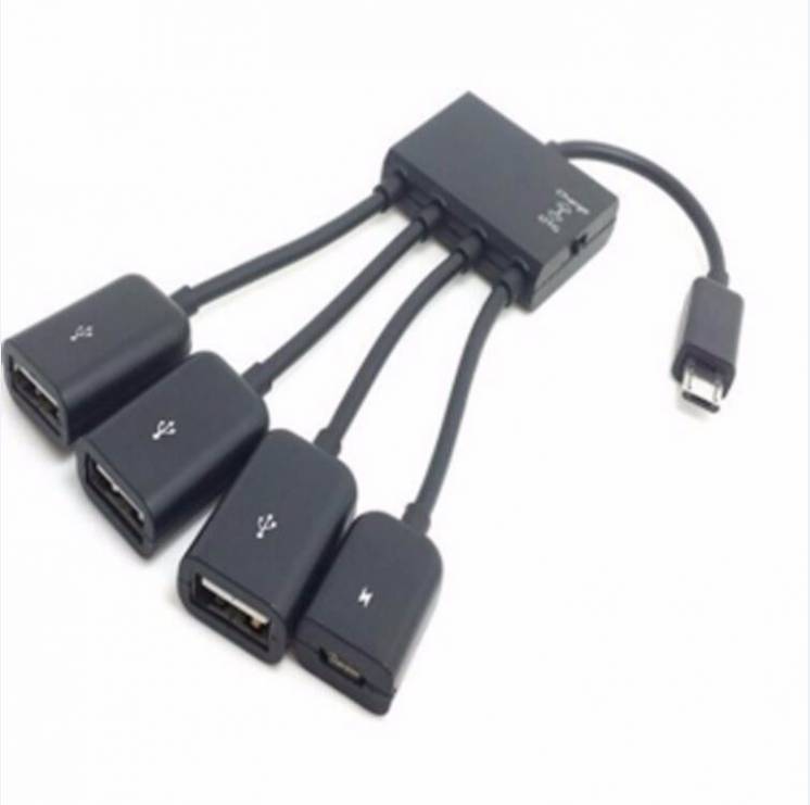 Micro USB Hub Для Планшета , телефона на 4 порта OTG хаб
