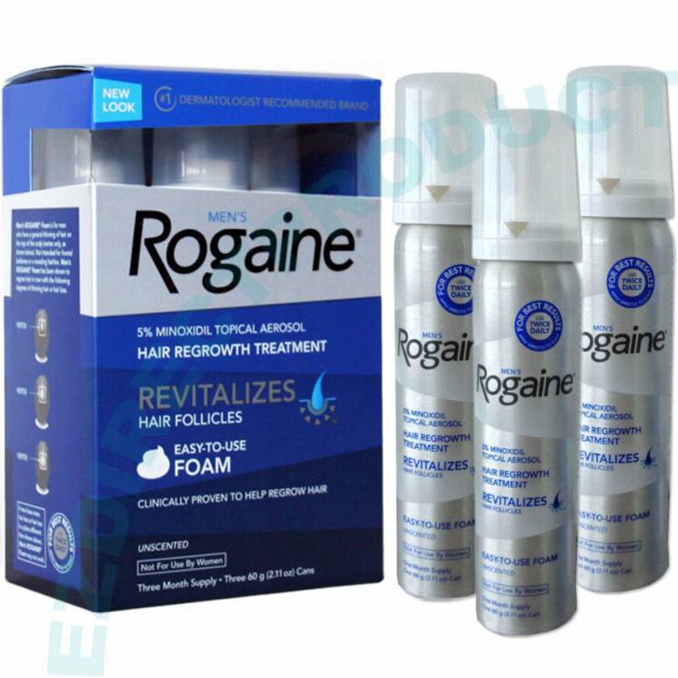 Rogaine Foam 5% Minoxidil регейн миноксидил 5% в виде пены. оригинал