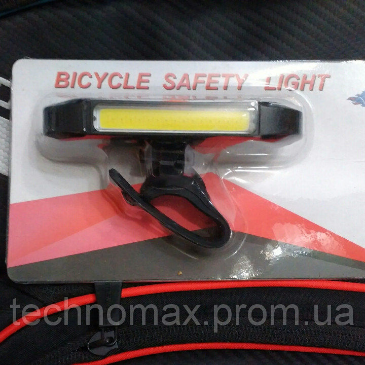 Фонарь велосипедный USB красный/белый C11-011-RW, HYD-011