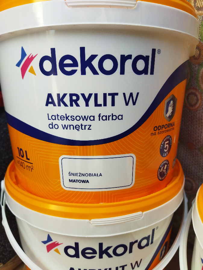 Dekoral akrylit W  Декорал  Акриліт W 10л миюча латексна фарба