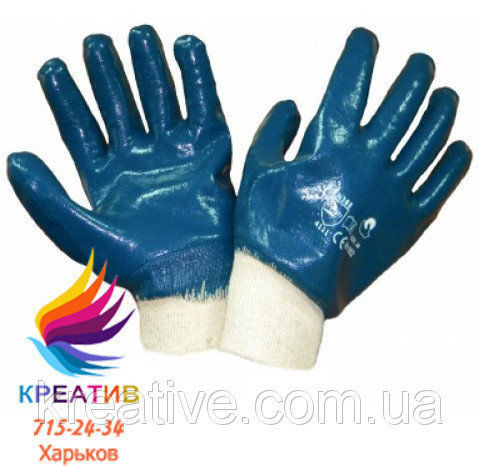 Перчатки нитриловые плотные МБС с мягким манжетом (от 20 пар.)