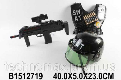Военный набор (каска, бронежилет, автомат) SWAT 1512719