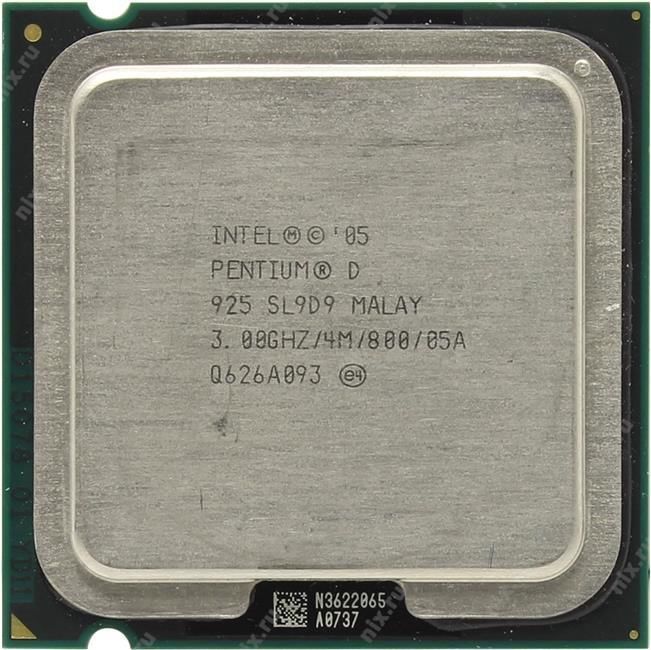 Процессор Pentium D 925 3.0GHz / 4M / 800 (D925 sl9ka)