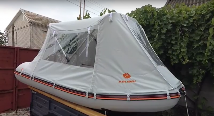 Новая, фирменная тент-палатка для лодки ПВХ 