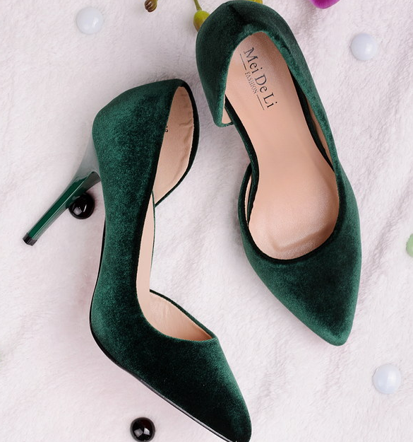 Туфли meideli зеленые