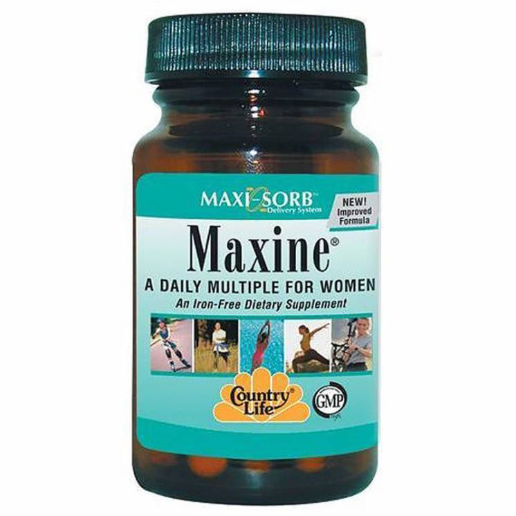 Женский микроэлементный комплекс Country Life Maxine Iron Free (usa)