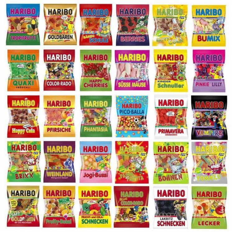 Жевательные конфеты Haribo 100 грамм оптом!