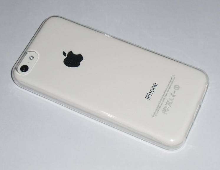 Силиконовый прозрачный чехол бампер iPhone 5C це