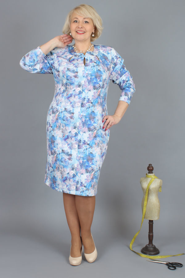 Платье женское большие размеры 62, 60, 58 - белорусский трикотаж