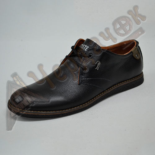 Туфли мужские кожаные Lacoste (черные)