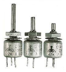 Резисторы переменные/подстроечные СП 4-1 0,5 Вт