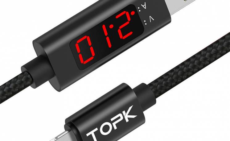 TOPK CS2780 Ultra прочный тестер-кабель премиум класса 3.0А/120см