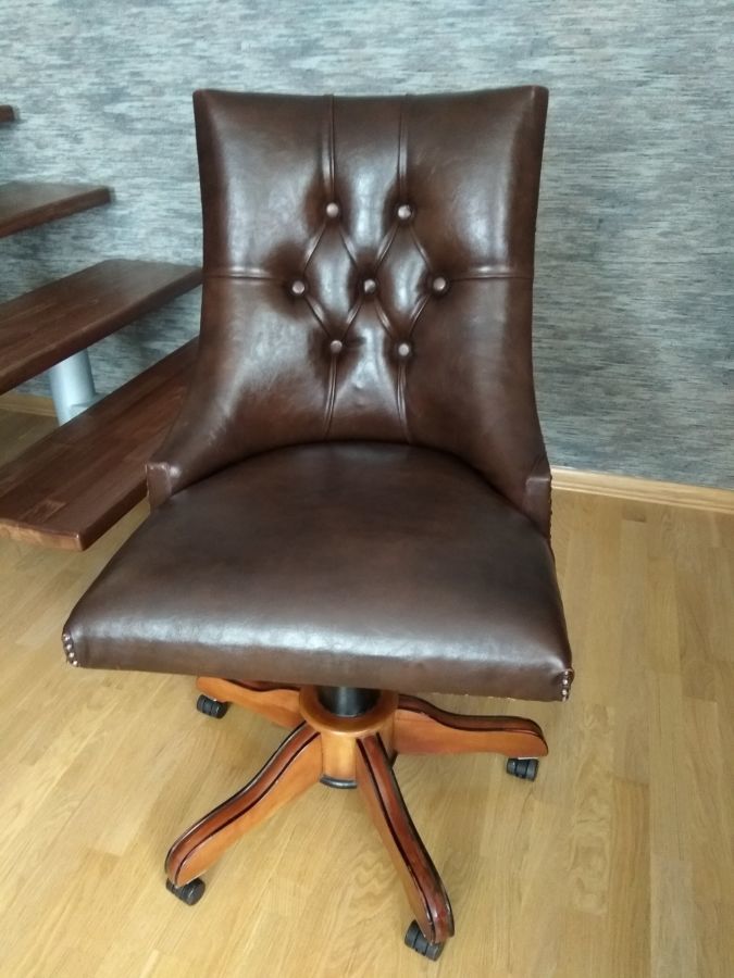 Кресло кожаное для руководителя, крісло шкіряне, натуральная кожа