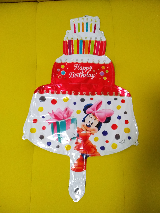 Воздушный шар тортик детский фольга праздничный