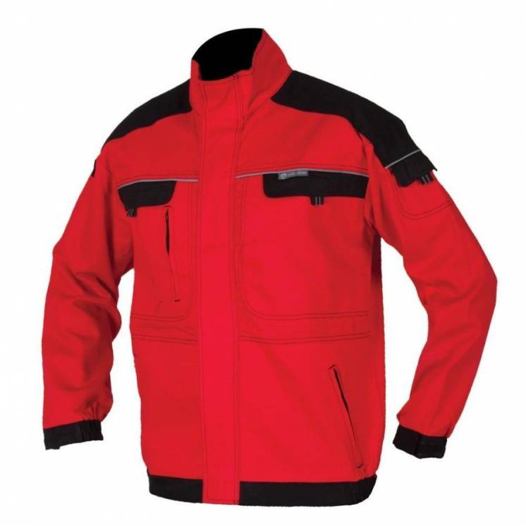 Куртка рабочая красно-черная