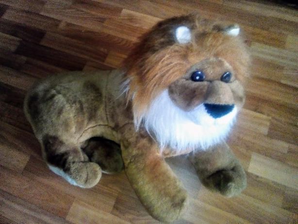 Большая мягкая игрушка Лев с гривой