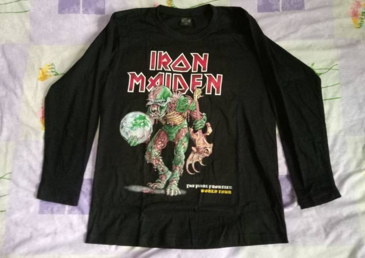 Новая футболка Iron Maiden, размер - L, наш, длинный рукав