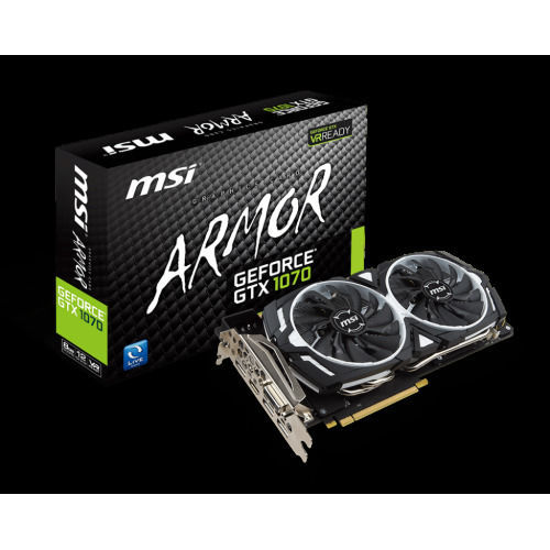 MSI GeForce GTX 1070 ARMOR 8192MB гарантия 20 мес
