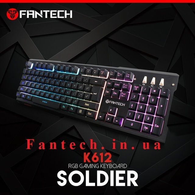 Игровая клавиатура с подсветкой Fantech K612 SOLDIER