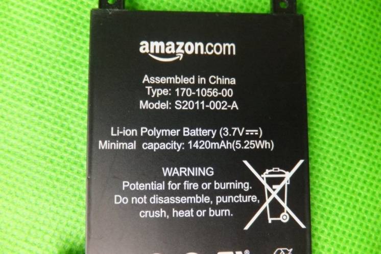 Оригинальная батарея Amazon Kindle Touch D01200 S2011-002-A Проверена