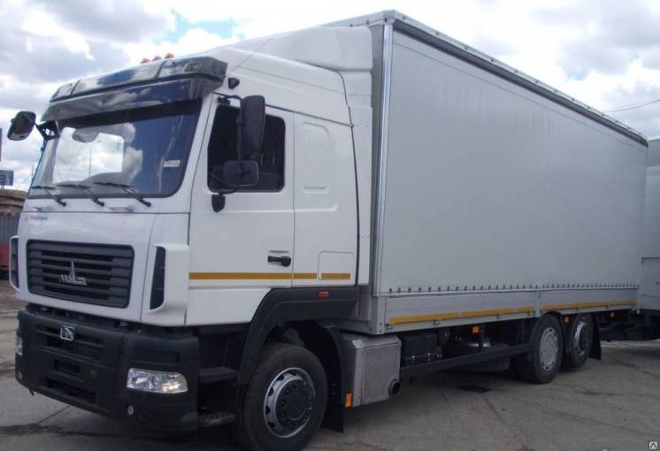 Новый тентованный грузовой автомобиль МАЗ-5340Е9-520-031