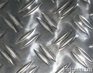 Лист алюминиевый рифленый 2.5х1000х2000мм АД0 (1050) Квинтет