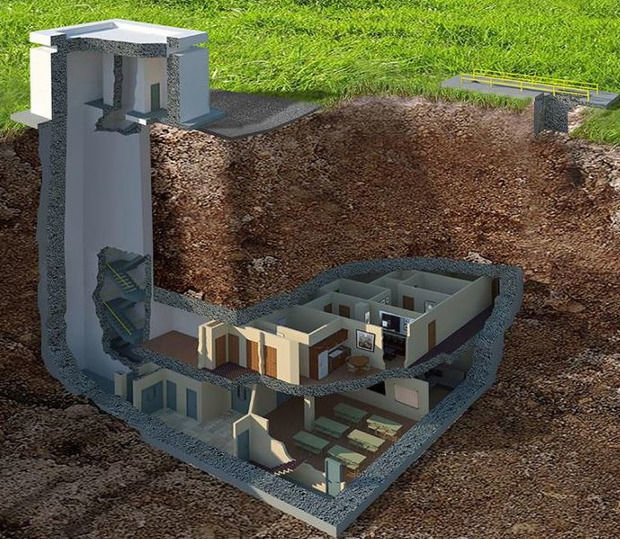 Строительство и оснащение  бункера охранными системами под ключ