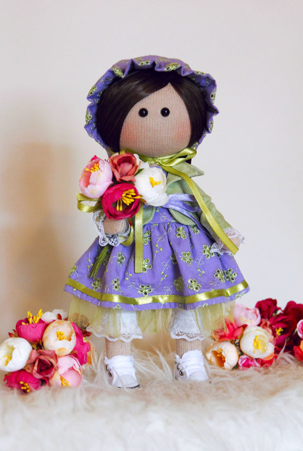 Продам интерьерную текстильную куклу  рост 30 см