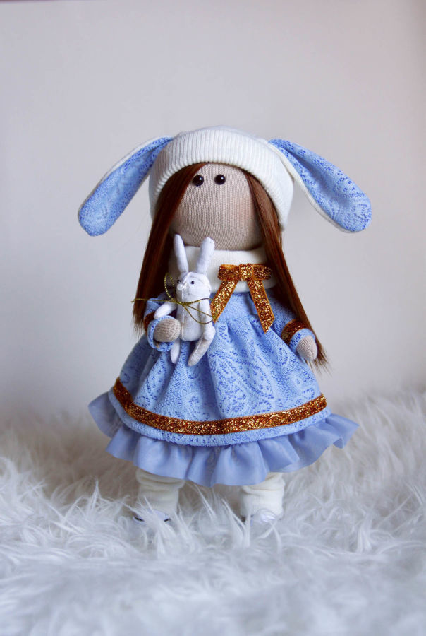 Продам текстильную куклу ручной работы, рост 30 см, 1000 грн