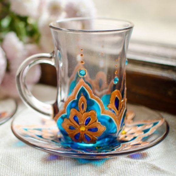 Армуды турецкие стаканчики для чая Жасмин