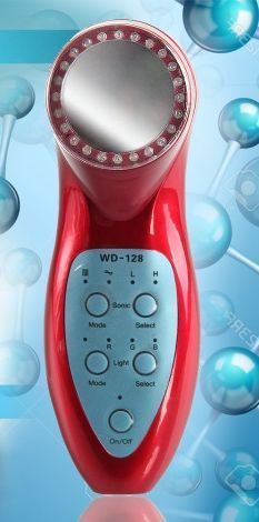 Аппарат ультразвуковой фонофорез и светотерапия для лица и тела WD-128