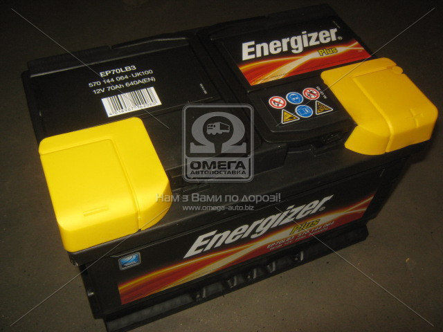 Аккумулятор 70Ah-12v Energizer Plus (278х175х175), R,EN640