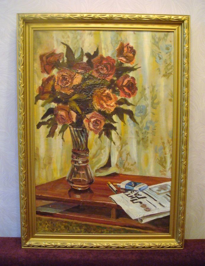Продам картину очень дешево Натюрморт , работа начала 80 гг.