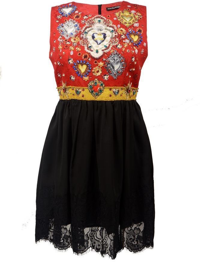 Платье Dolce & Gabbana с вышивкой