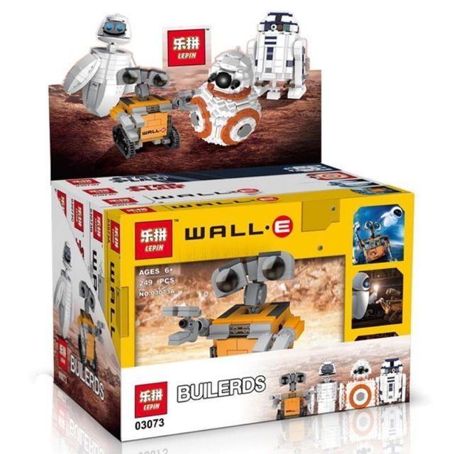 Конструктор Lepin 03073 Набор роботов : Wall-E, EVA, BB-8 & R2-D2