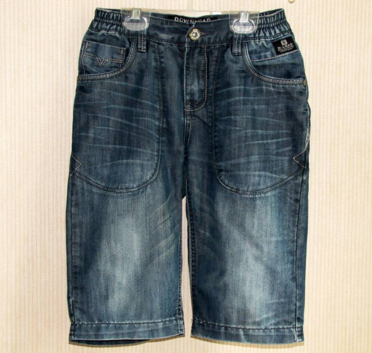 Фирменные джинсовые шорты C&A, р.128, от 5 до 7 лет