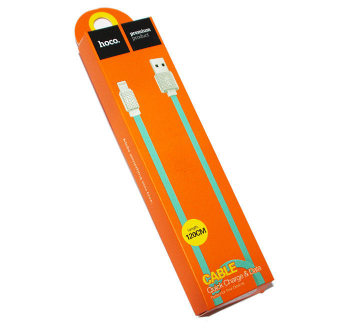 юсб кабель USB Cable Hoco UPL18 Waffle iPhone 6 Blue 1.2m