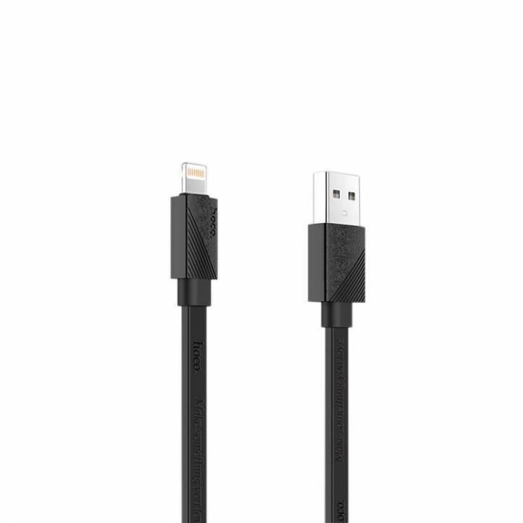 юсб кабель USB Cable Hoco U34 Ling Ying iPhone 6 Black 1.2m