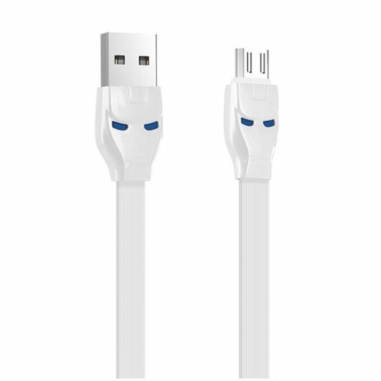 юсб кабель USB Cable Hoco U14 Iron Man MicroUSB White 1.2m