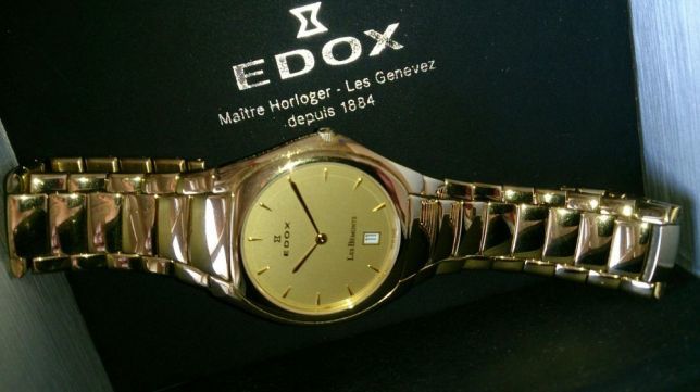 Часы швейцарские EDOX Les Bemonts Ultra Slim, model 27001.