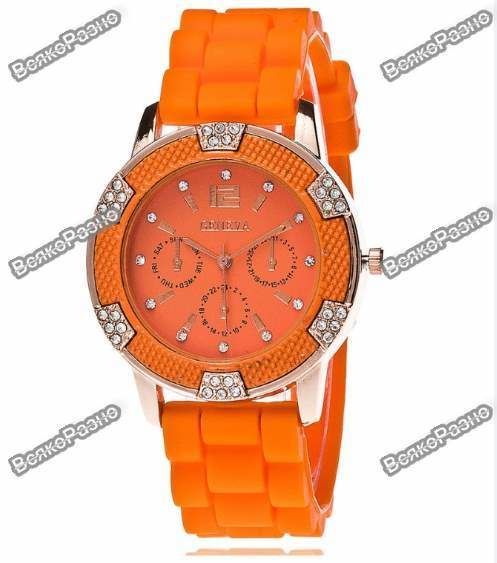 Часы Geneva Michael Kors Crystal оранжевые