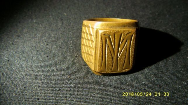 Перстень мужской цыганское золото с пробой
