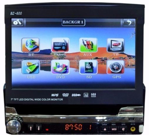Автомагнитола 2 DIN Pioneer BZ-600+GPS+DVD+ TV