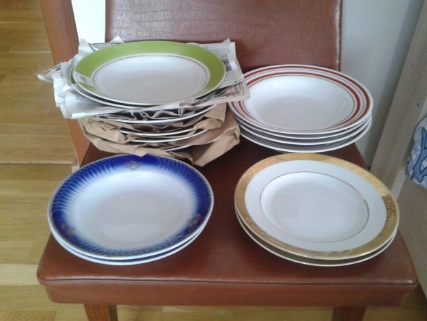 Новые керамические тарелки СССР разные, тарелка, тарілки