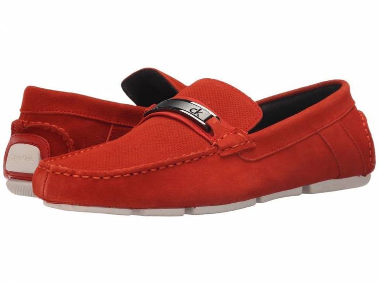 Лоферы Calvin Klein Marcell perf suede red