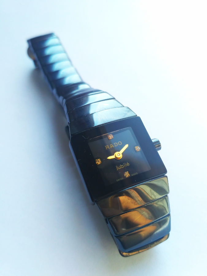 Швейцарские женские часы RADO Sintra Jubil Black Керамические!