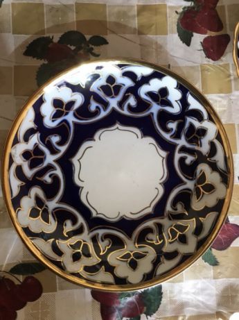 Узбекская национальная посуда Пахта-стандарт. Чайный набор, 10 предмет