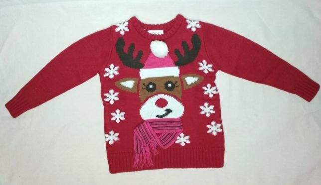 НОВЫЙ подарок на Новый год свитер кофта для девочки 2-3 года bonprix